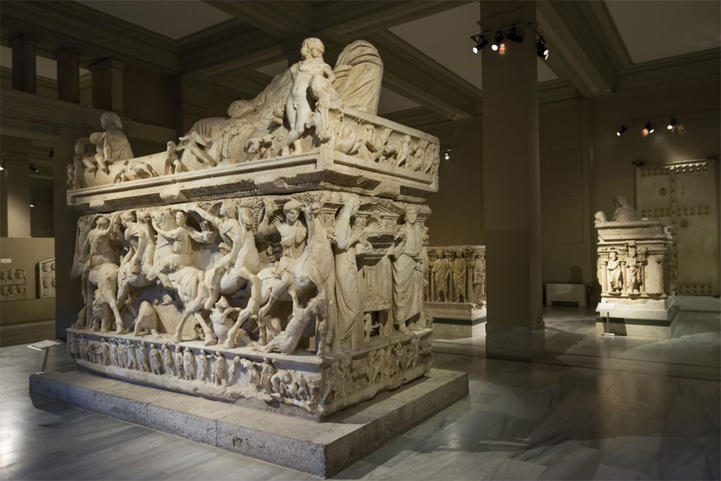 Sidamara Sarcophagus at Istanbul Archaeology Museum, Turkey