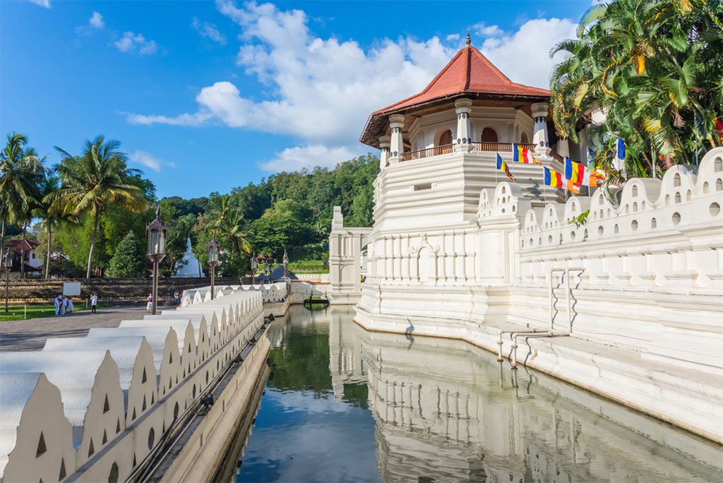Temple of the Tooth in Kandy, Sri Lanka