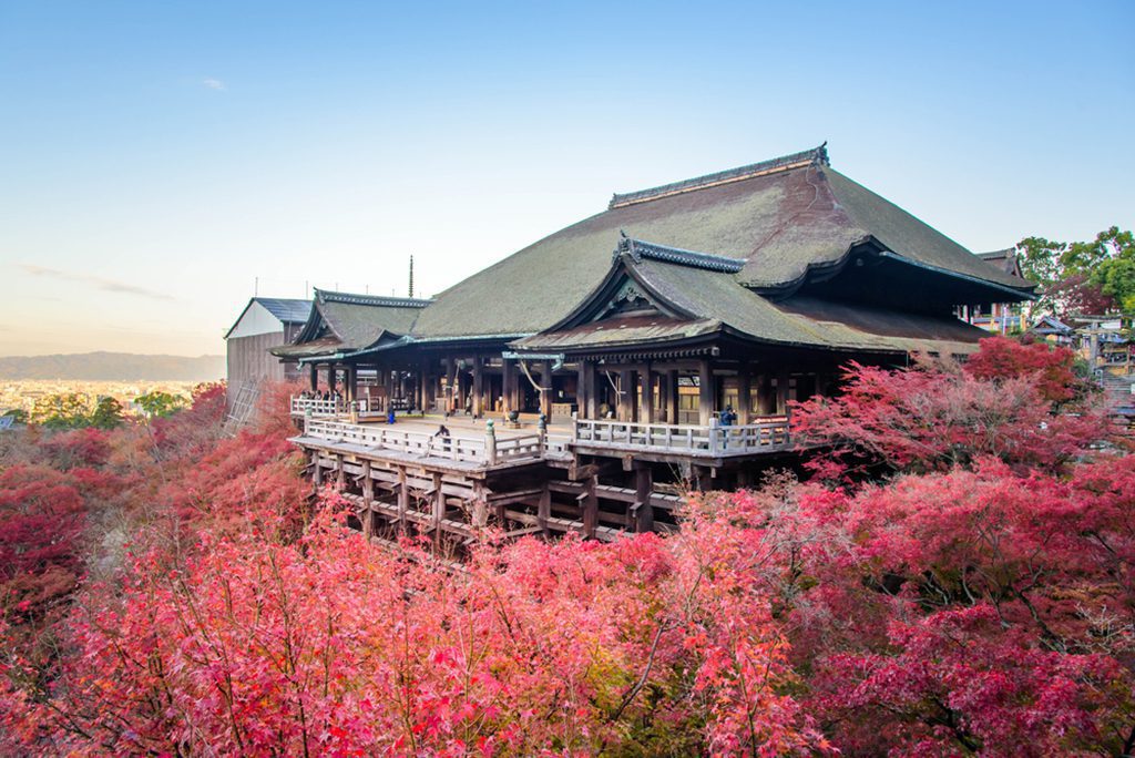 Kiyomizu Temple in autumn, Japan.