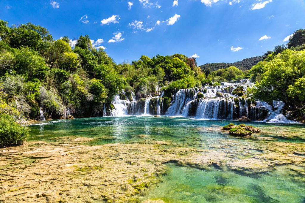 Skradinski Buk Waterfall in Krka National Park, Croatia