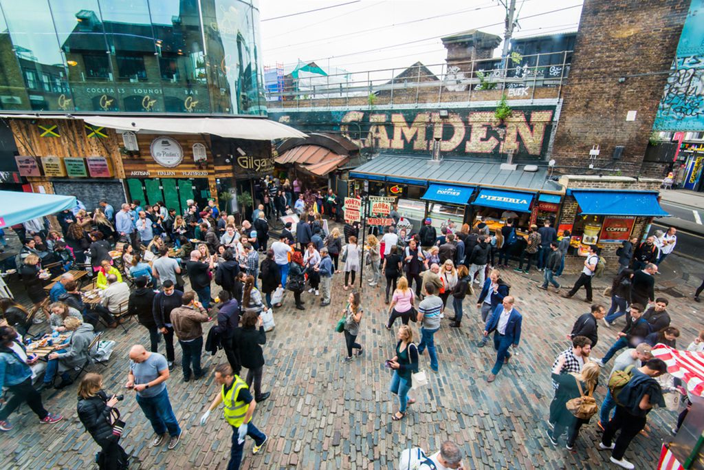 Camden Market in London, England