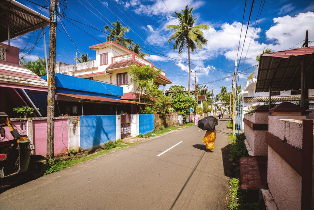 Streets of Kochi, Kerala, India.