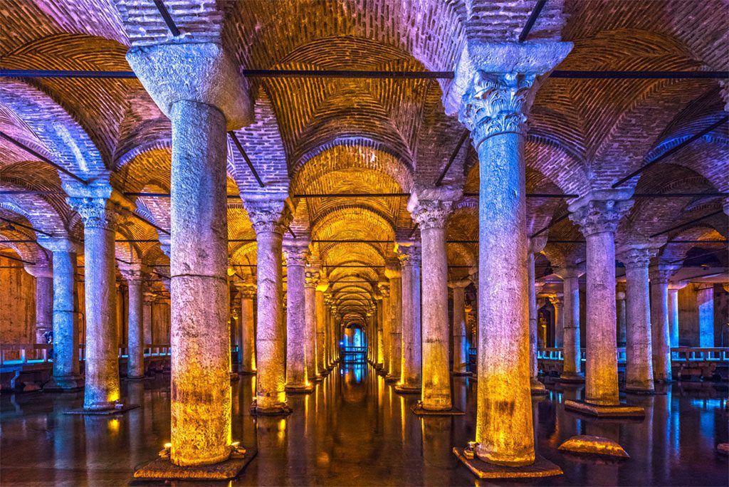 The Basilica Cistern in Istanbul, Turkey