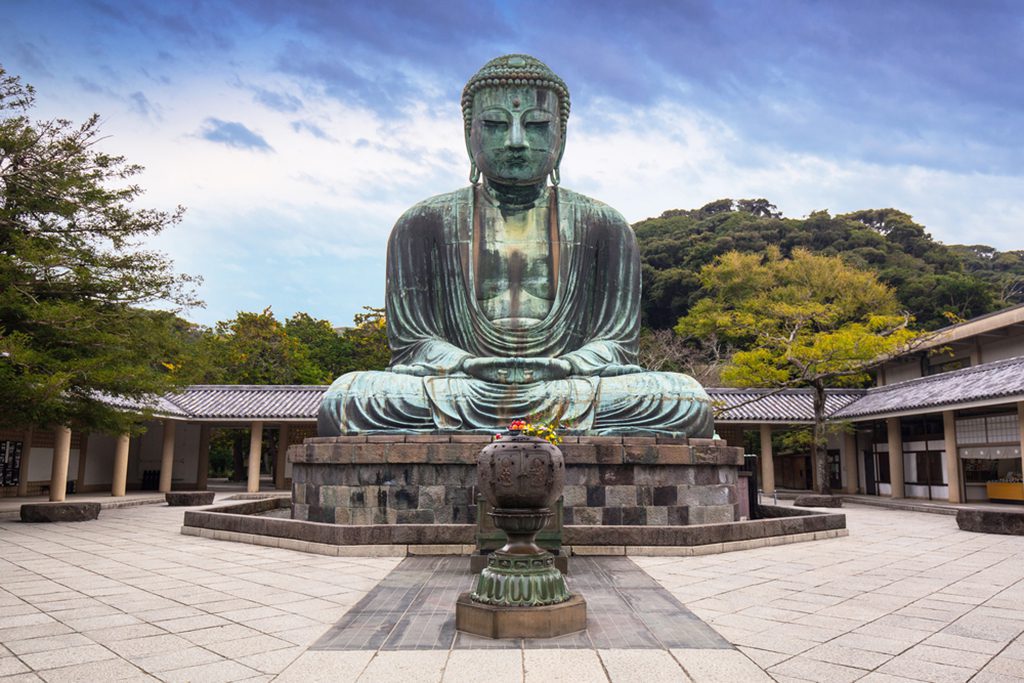 Great Buddha statue in Kamakura, Japan