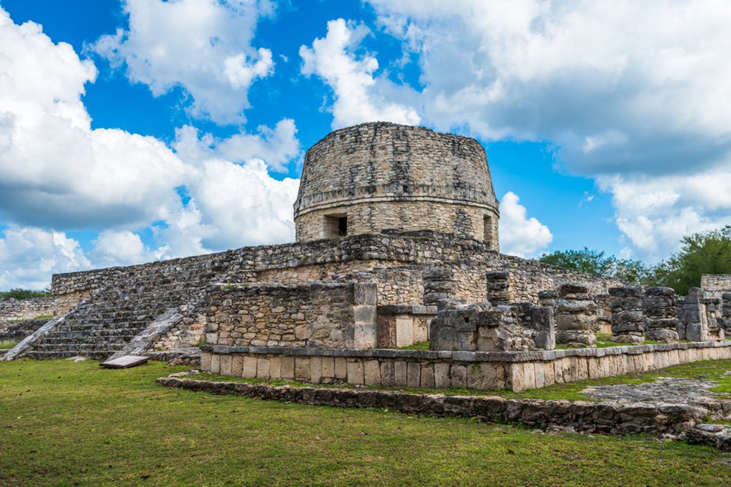 Mayapan ancient ruins in Yucatan, Mexico.