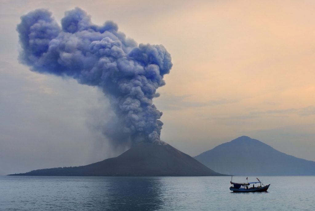 Anak Krakatau Volcano Eruption