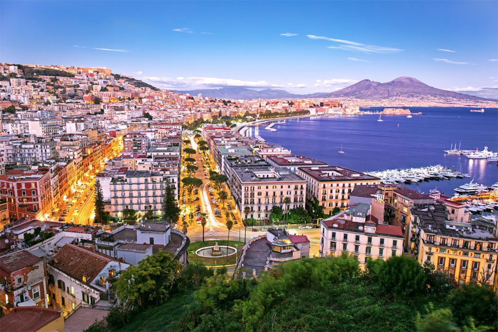 Panoramic view of Naples, Campania, Italy