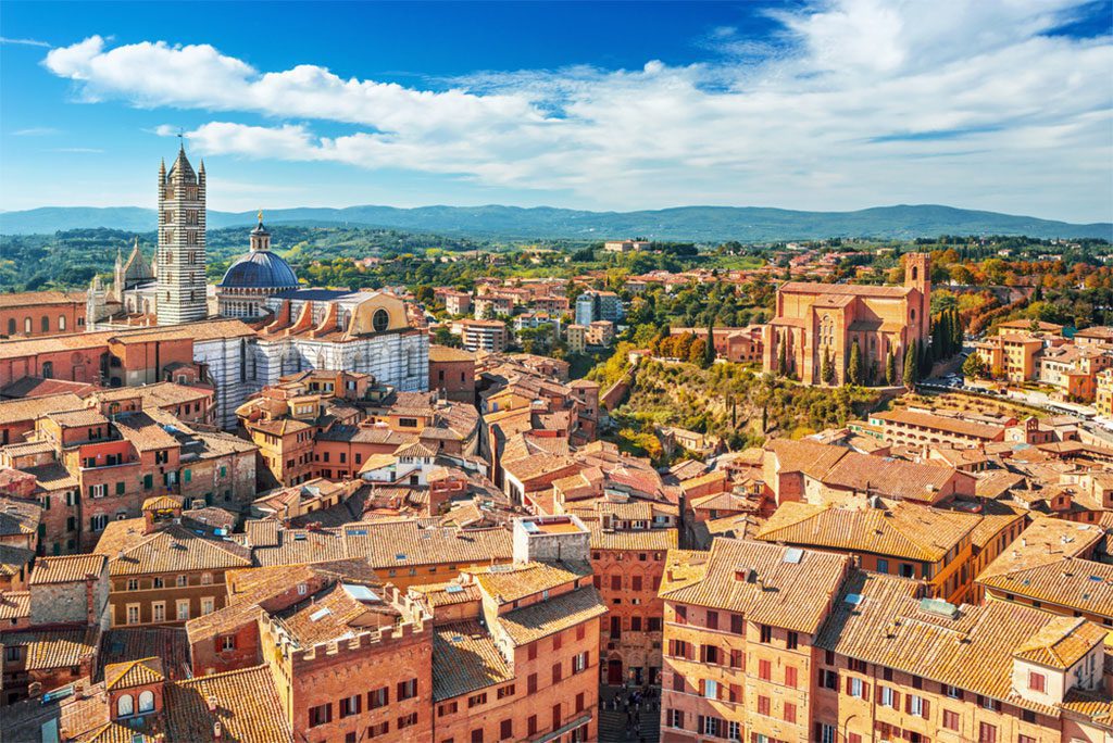 Scenery of Siena, Tuscany, Italy