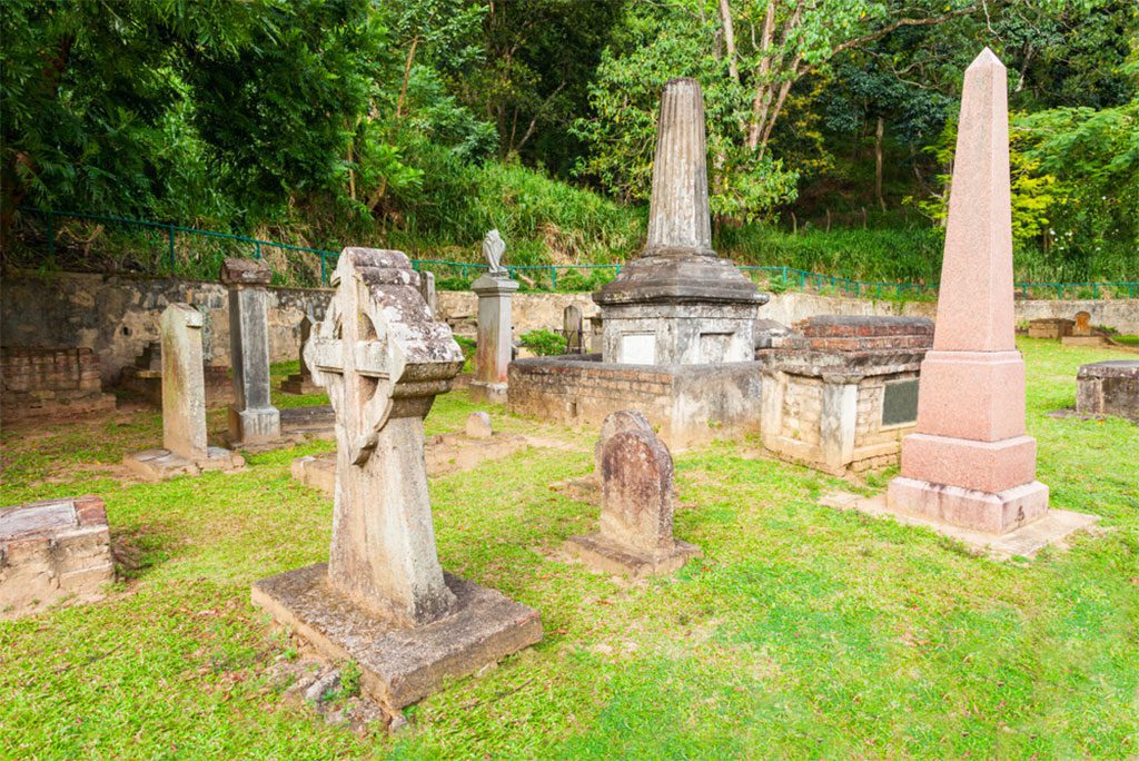 British Garrison Cemetery in Kandy, Sri Lanka