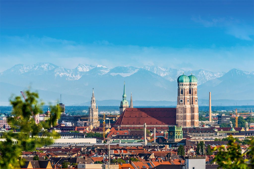 Panorama of Munich Alps
