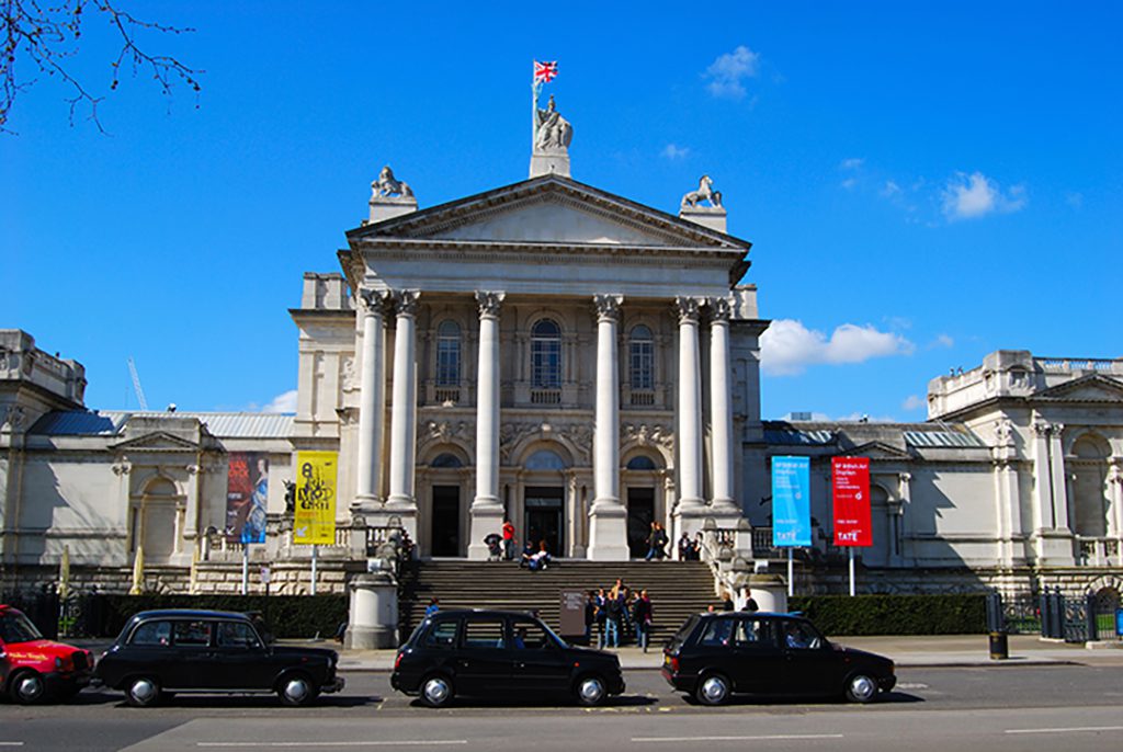 Visitors at Tate Britain in London
