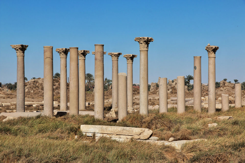 The Roman ruins in El Minya, Egypt
