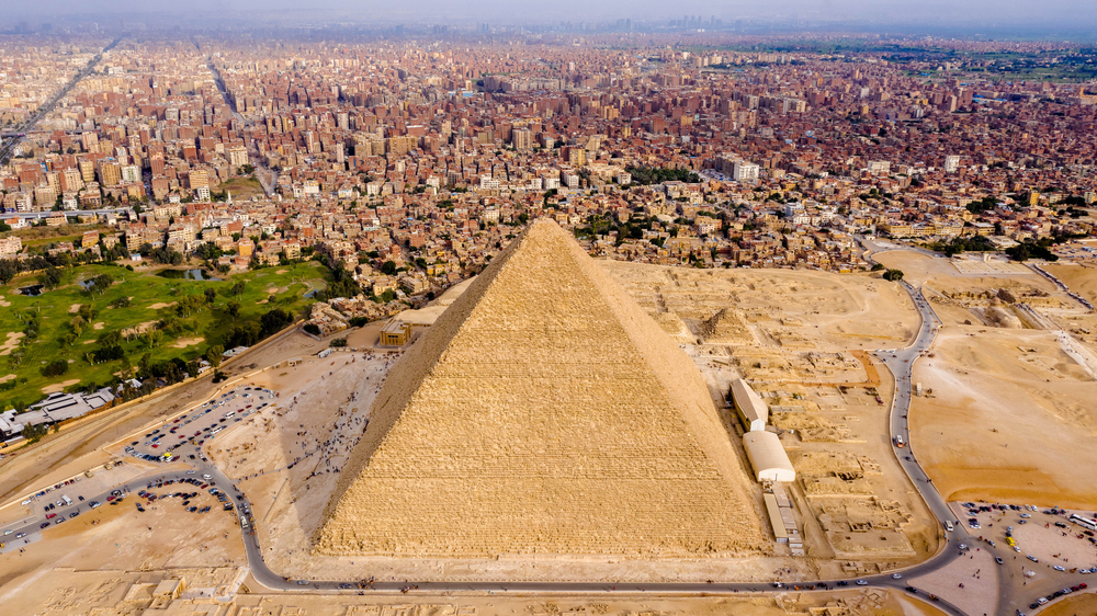 the Pyramids of Giza