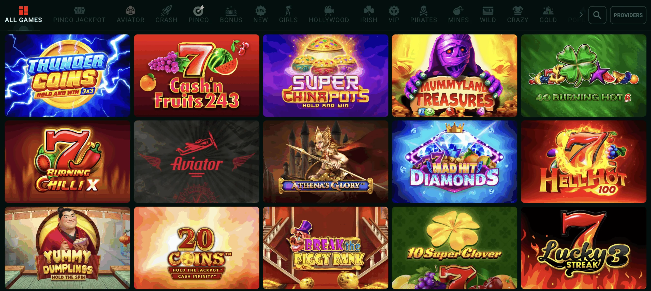 pinco casino online